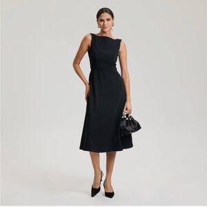 a new day Black Midi Dress
